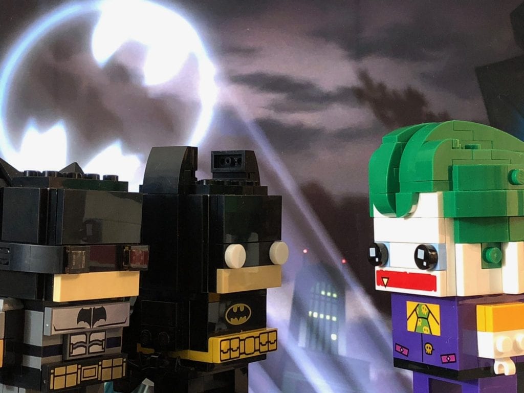 LEGO Brickheadz Batman, Batman, and Joker