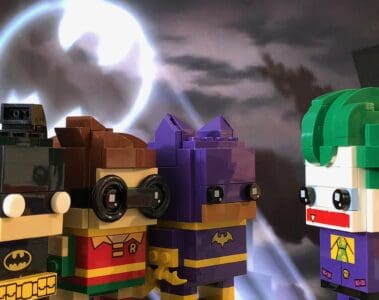 LEGO Brickheadz Batman, Robin, Batgirl, and Joker