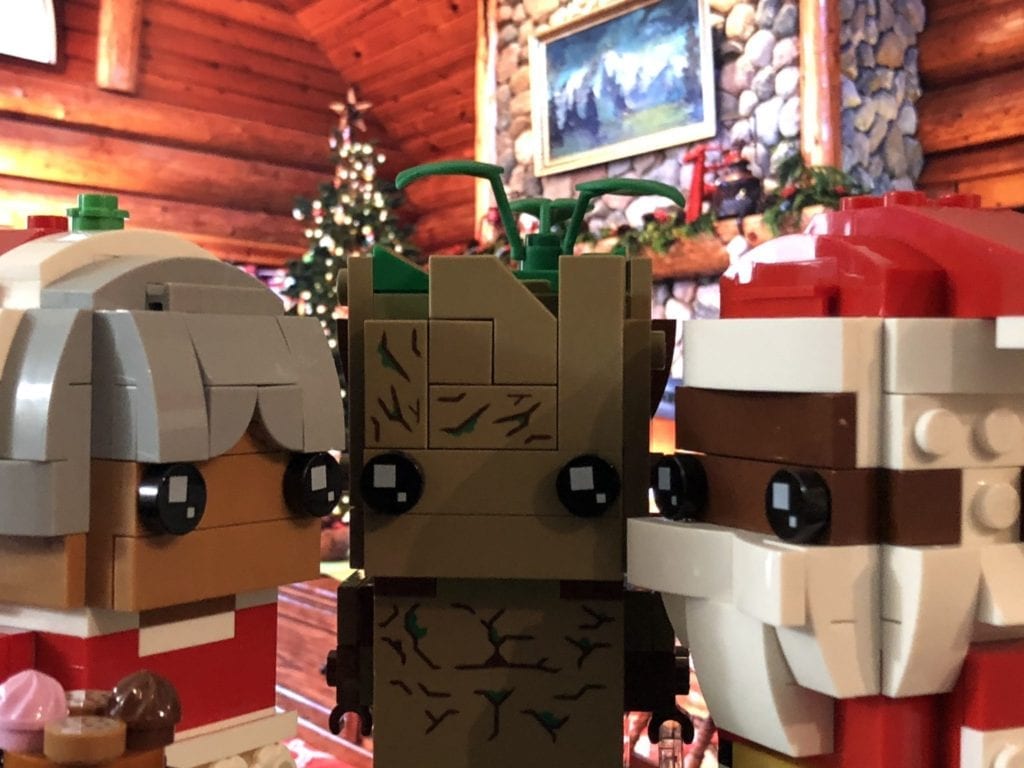 LEGO Brickheadz Mrs Claus, Groot, and Soul Santa