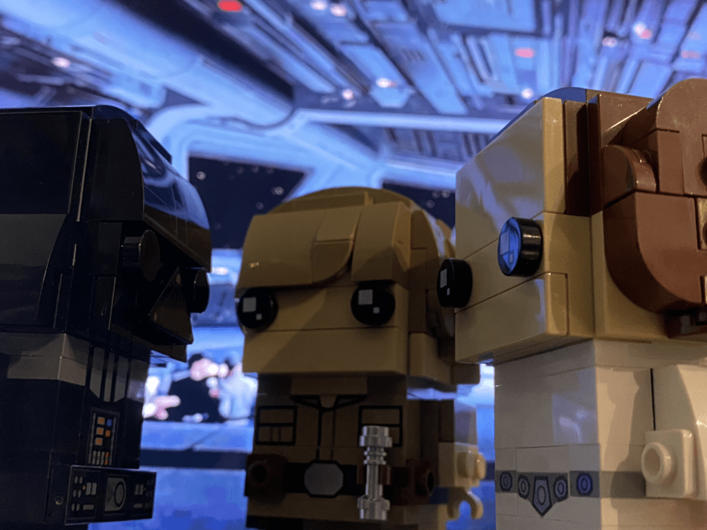 LEGO Brickheadz Darth Vader, Luke Skywalker, and Princess Leia