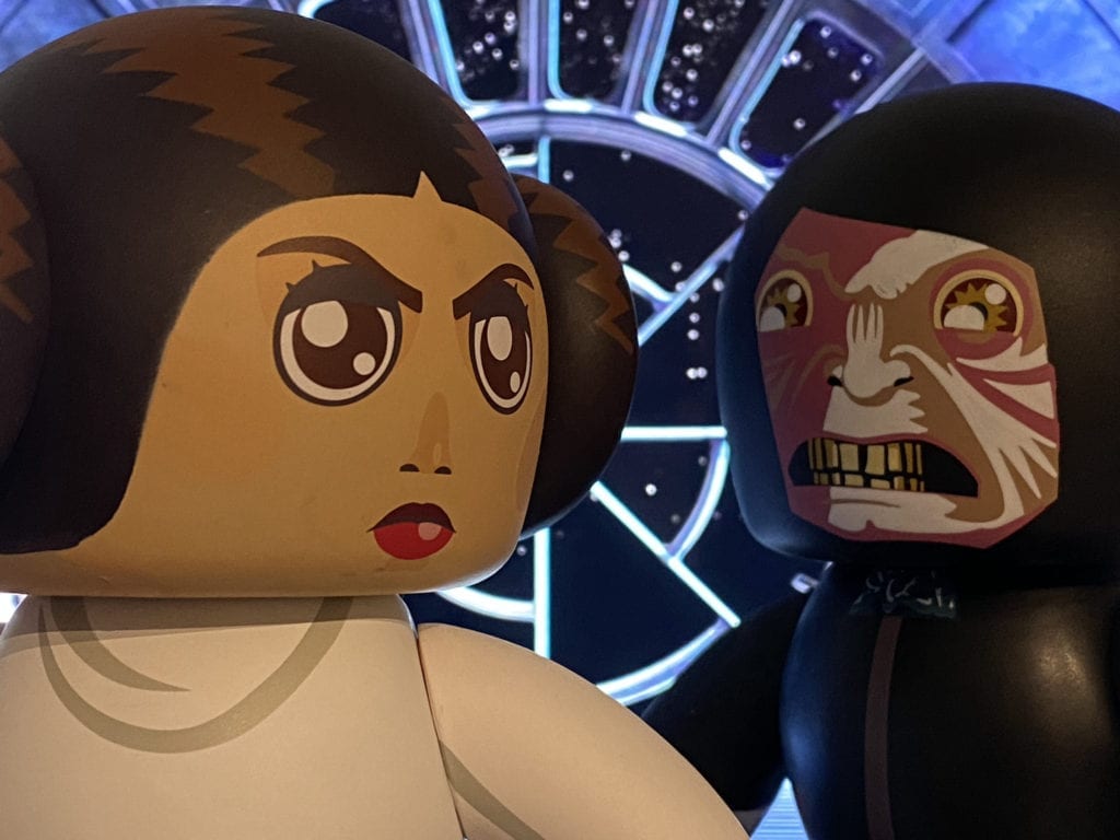 Mighty Muggs Emperor Palpatine and Princess Leia