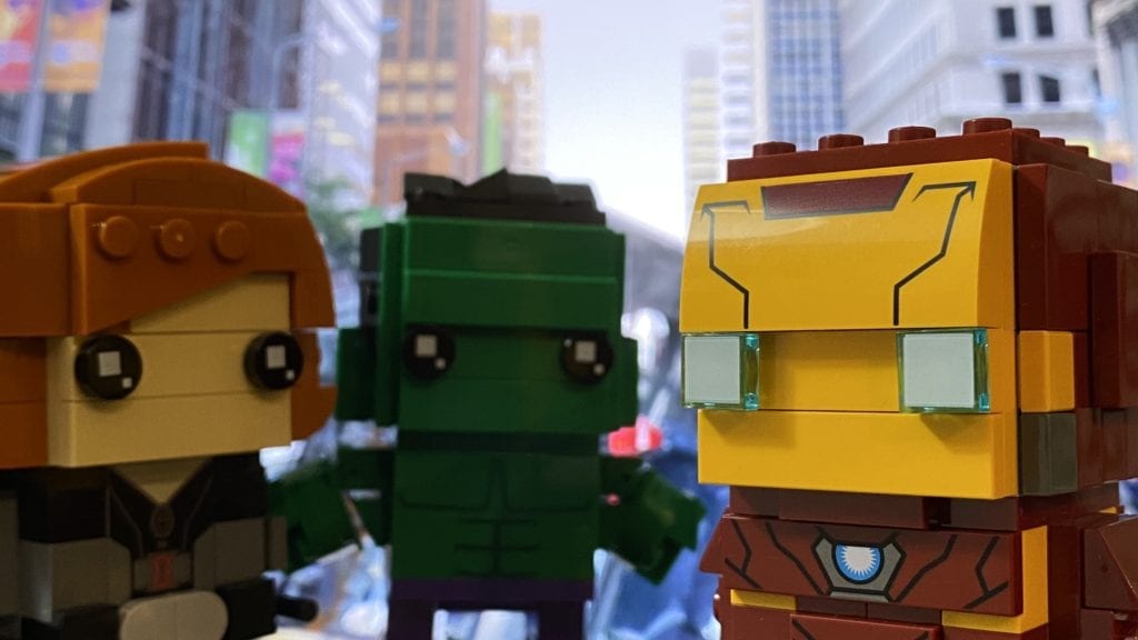 LEGO Brickheadz Marvel Avengers Iron Man, Black Widow and Hulk