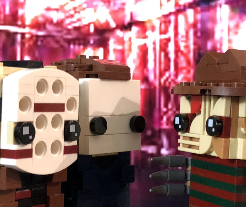 LEGO Brickheadz Jason Voorhees, Freddy Kruger, Michael Myers (by Stormythos)