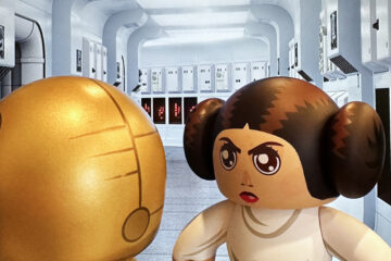 Mighty Muggs Princess Leia and C3PO