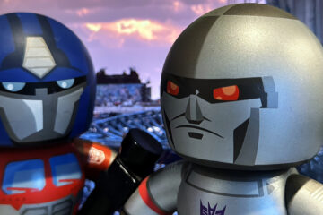 Mighty Muggs Optimus Prime and Megatron