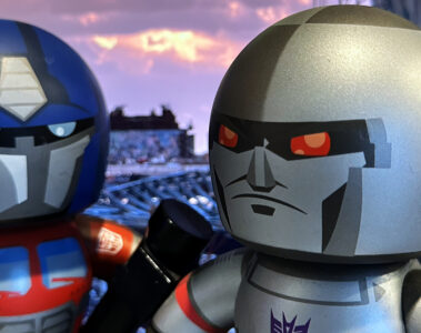 Mighty Muggs Optimus Prime and Megatron