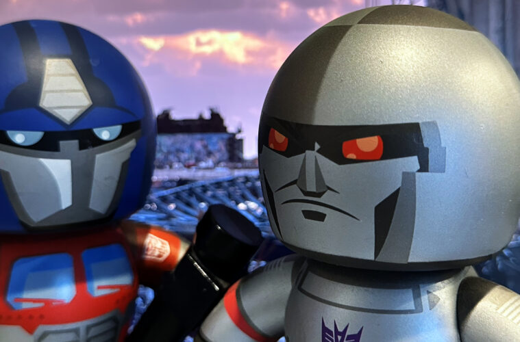 Mighty Muggs Optimus Prime and Megatron